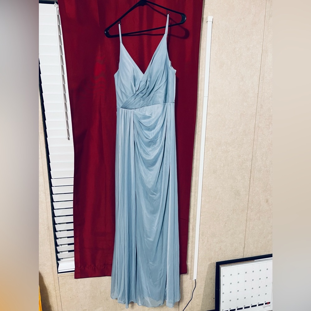 Wedding/ Formal dress dusky blue size 10A